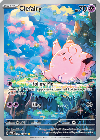 Pokémonkaart Clefairy nummer 94/88 uit de set Perfect Order (Mega Evolution)