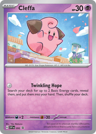 Pokémonkaart Cleffa nummer 95/14 uit de set Scarlet & Violet Black Star Promos (Scarlet & Violet)