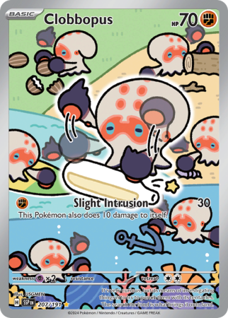 Pokémonkaart Clobbopus nummer 207/191