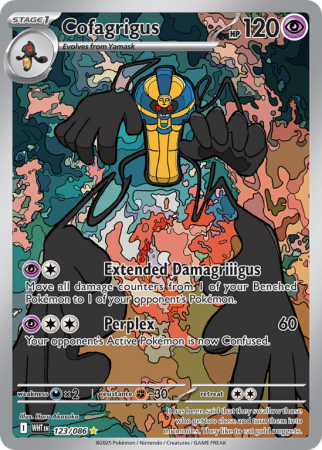 Pokémonkaart Cofagrigus nummer 123/86