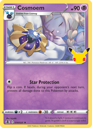 Pokémonkaart Cosmoem nummer 14/25 uit de set Celebrations (Sword & Shield)