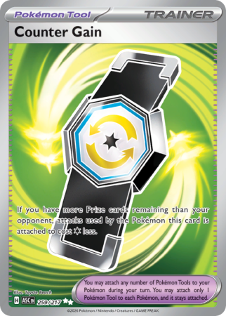 Pokémonkaart Counter Gain nummer 259/217
