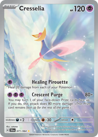 Pokémonkaart Cresselia nummer 71/64 uit de set Shrouded Fable (Scarlet & Violet)