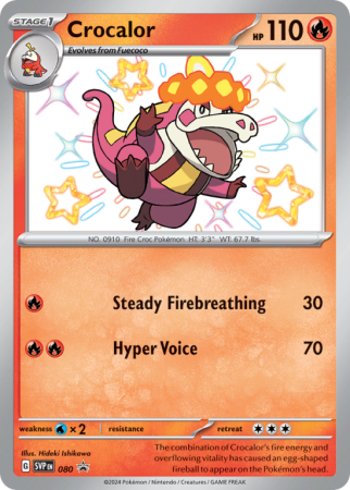 Pokémonkaart Crocalor nummer 80/14