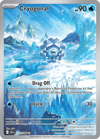 Pokémonkaart Cryogonal nummer 111/86