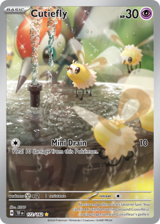 Pokémonkaart Cutiefly nummer 172/162
