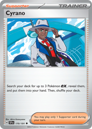 Pokémonkaart Cyrano nummer 170/191