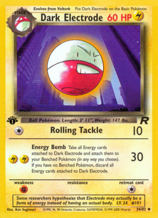 Dark Electrode 34/83 Base Team Rocket