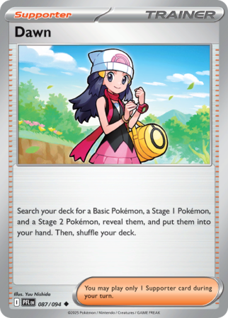 Pokémonkaart Dawn nummer 87/94 uit de set Phantasmal Flames (Mega Evolution)