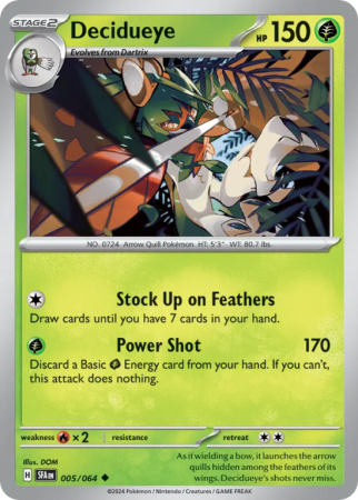 Decidueye 5/64 Scarlet & Violet Shrouded Fable