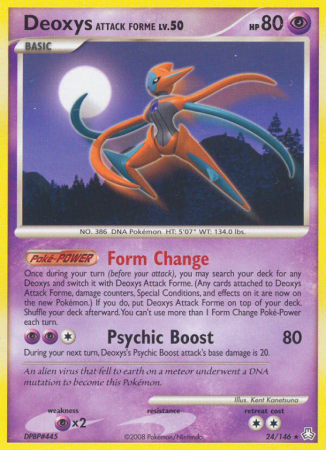 Deoxys Attack Forme 24/146 Diamond & Pearl Legends Awakened