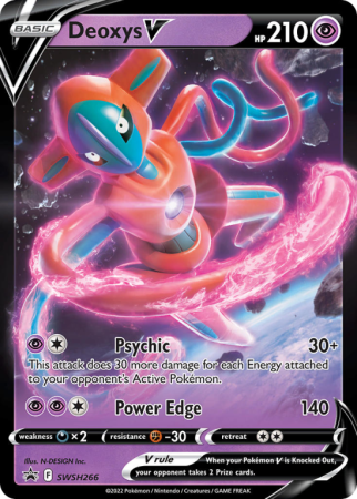 Pokémonkaart Deoxys V nummer SWSH266/103 uit de set SWSH Black Star Promos (Sword & Shield)