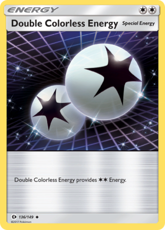 Double Colorless Energy 136/149 Sun & Moon Sun & Moon