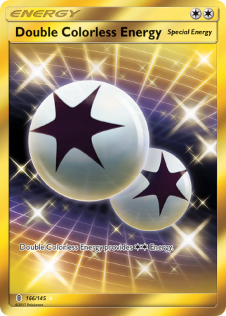 Double Colorless Energy 166/145 Sun & Moon Guardians Rising