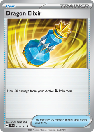 Pokémonkaart Dragon Elixir nummer 172/191