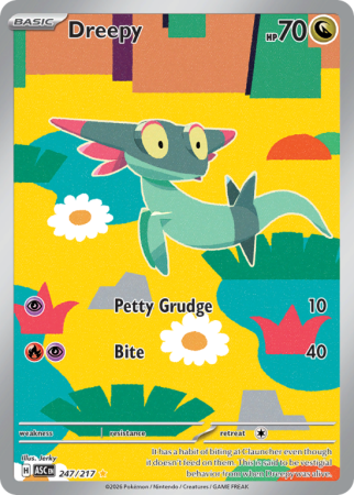 Pokémonkaart Dreepy nummer 247/217