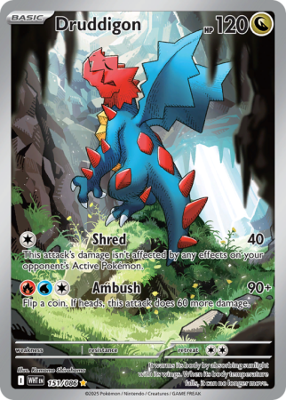 Pokémonkaart Druddigon nummer 151/86