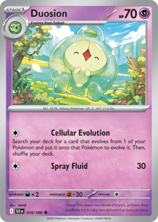 Pokémonkaart Duosion nummer 38/86