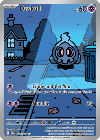 Pokémonkaart Duskull nummer 68/64