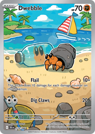 Pokémonkaart Dwebble nummer 129/86