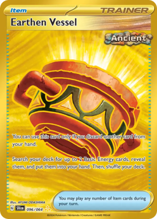 Pokémonkaart Earthen Vessel nummer 96/64