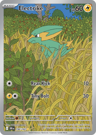 Pokémonkaart Electrike nummer 196/182