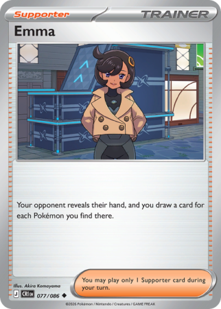 Pokémonkaart Emma nummer 77/86