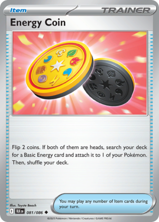 Pokémonkaart Energy Coin nummer 81/86 uit de set Black Bolt (Scarlet & Violet)