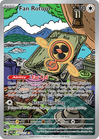 Pokémonkaart Fan Rotom nummer 250/217