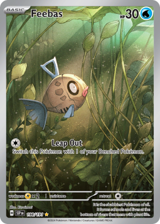Pokémonkaart Feebas nummer 198/191
