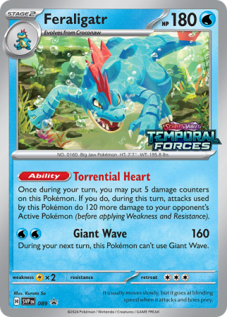 Pokémonkaart Feraligatr nummer 89/14 uit de set Scarlet & Violet Black Star Promos (Scarlet & Violet)