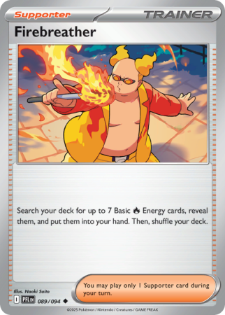 Pokémonkaart Firebreather nummer 89/94