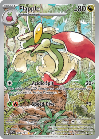 Pokémonkaart Flapple nummer 210/191
