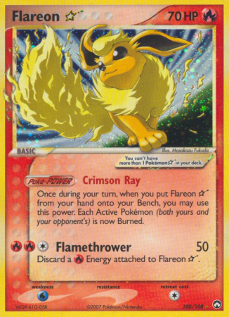 Flareon Star 100/108 EX Power Keepers