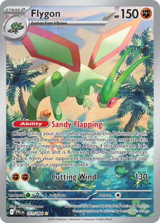 Pokémonkaart Flygon nummer 101/94 uit de set Phantasmal Flames (Mega Evolution)