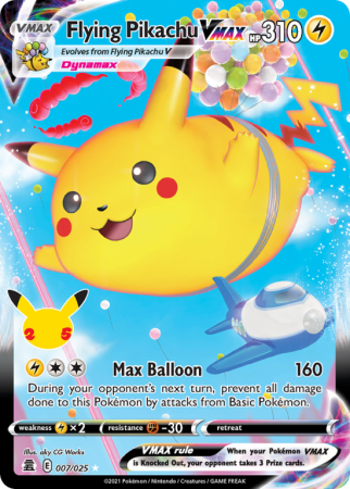 Pokémonkaart Flying Pikachu VMAX nummer 7/25