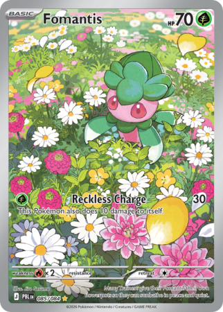 Pokémonkaart Fomantis nummer 85/84