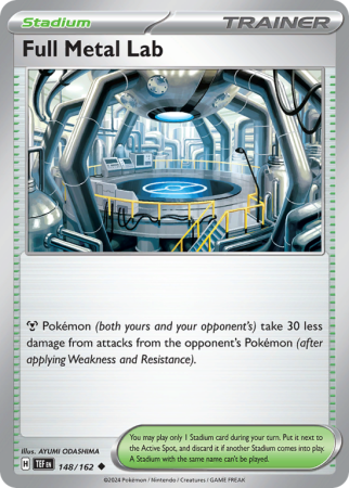 Pokémonkaart Full Metal Lab nummer 148/162