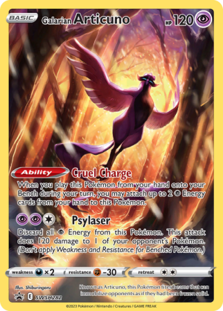 Pokémonkaart Galarian Articuno nummer SWSH282/103