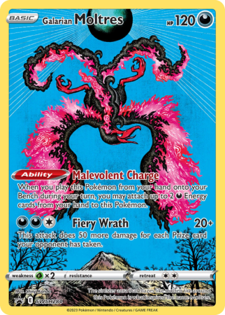 Pokémonkaart Galarian Moltres nummer SWSH284/103 uit de set SWSH Black Star Promos (Sword & Shield)
