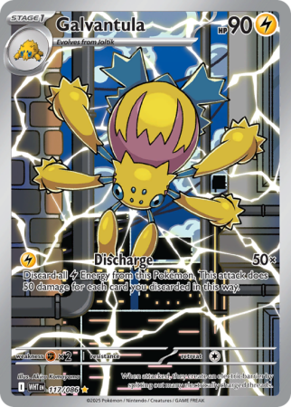 Pokémonkaart Galvantula nummer 117/86