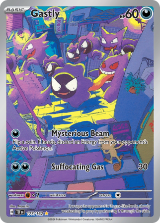 Pokémonkaart Gastly nummer 177/162