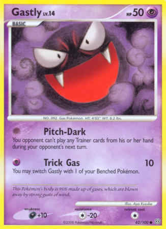 Gastly 62/100 Diamond & Pearl Stormfront