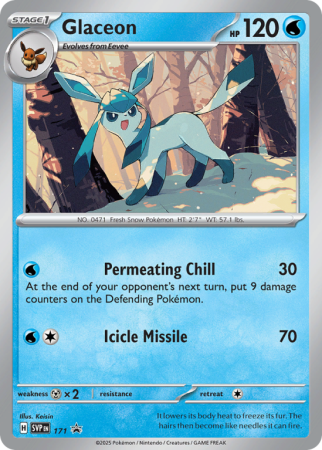 Pokémonkaart Glaceon nummer 171/14