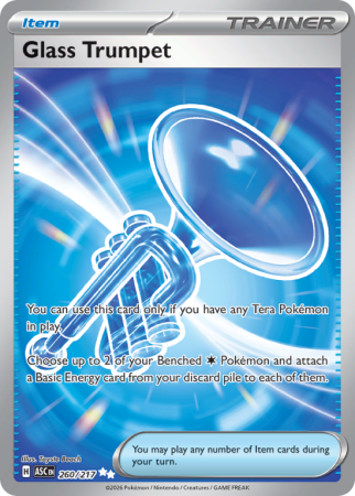Pokémonkaart Glass Trumpet nummer 260/217 uit de set Ascended Heroes (Mega Evolution)