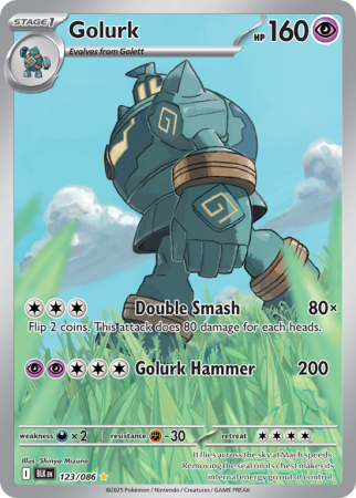 Pokémonkaart Golurk nummer 123/86