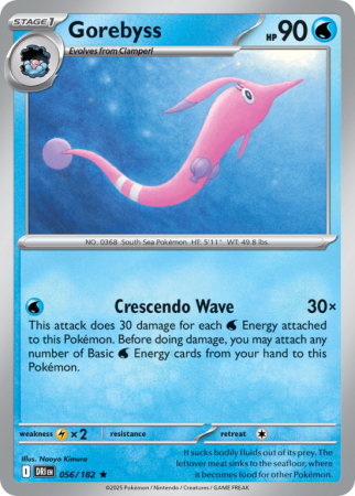 Pokémonkaart Gorebyss nummer 56/182 uit de set Destined Rivals (Scarlet & Violet)