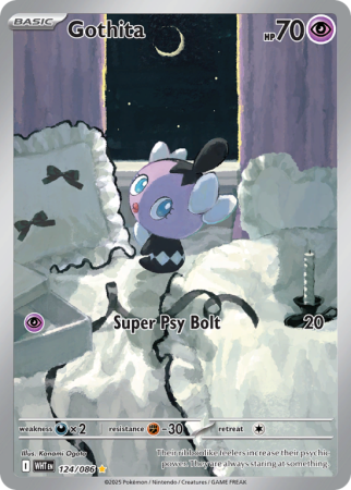 Pokémonkaart Gothita nummer 124/86