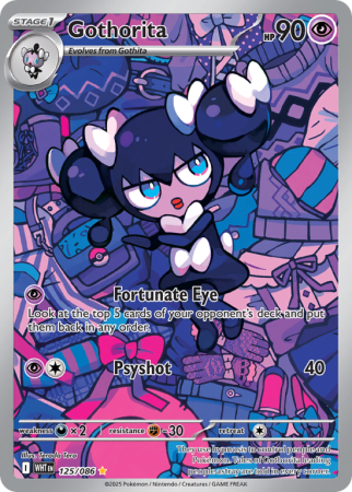 Pokémonkaart Gothorita nummer 125/86 uit de set White Flare (Scarlet & Violet)