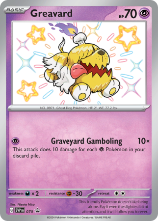 Pokémonkaart Greavard nummer 70/14
